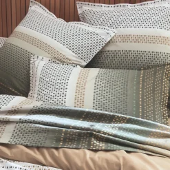 Housse de couette coton (280 x 240 cm) Niagara Vert kaki