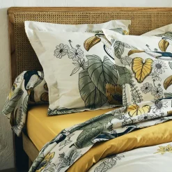 Housse de couette coton lavé (240 x 220 cm) Toco Verte