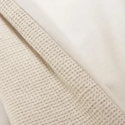 Housse de couette coton nid d'abeille (240 x 220 cm) Eva Beige