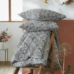 Housse de couette et deux taies coton (240 x 220 cm) Malia Multicolore