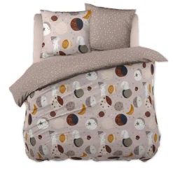 Housse de couette et deux taies enfant coton (200 x 200 cm) Sky Dream Rose