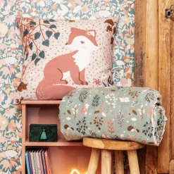Housse de couette et une taie enfant coton (140 x 200 cm) Tamia Multicolore