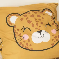 Housse de couette et une taie enfant coton (140 x 200 cm) Lola Caramel