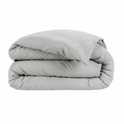Housse de couette flanelle de coton (140 x 200 cm) Nina Gris clair