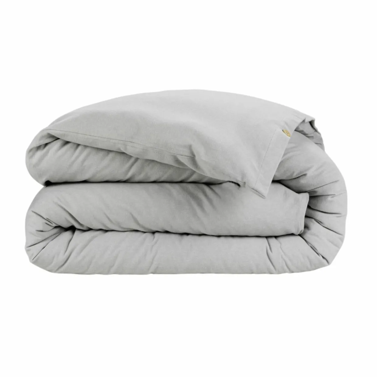 Housse de couette flanelle de coton (280 x 240 cm) Nina Gris clair