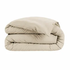 Housse de couette flanelle de coton (140 x 200 cm) Nina Beige