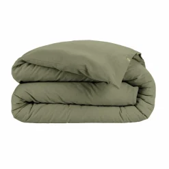 Housse de couette flanelle de coton (240 x 220 cm) Nina Vert romarin