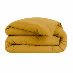 Housse de couette flanelle de coton (260 x 240 cm) Nina Jaune ocre