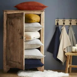 Housse de couette flanelle de coton (260 x 240 cm) Nina Jaune ocre