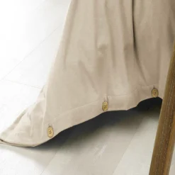 Housse de couette flanelle de coton (200 x 200 cm) Nina Beige