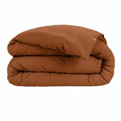 Housse de couette flanelle de coton (200 x 200 cm) Nina Terracotta