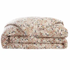 Housse de couette gaze de coton (260 x 240) Constance Beige pampa