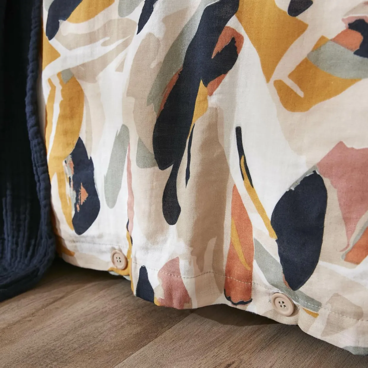 Housse de couette gaze de coton (260 x 240 cm) Mathilda Multicolore