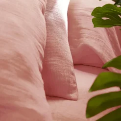 Housse de couette gaze de coton (140 x 200 cm) Gaïa Rose pêche