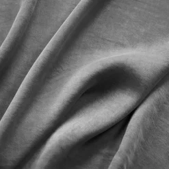 Housse de couette lyocell Tencel™ lavé (260 x 240 cm) Olivia Gris granit