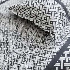 Housse de couette percale de coton (260 x 240 cm) Riviera Grise