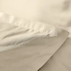 Housse de couette percale de coton (280 x 240 cm) Cali Beige