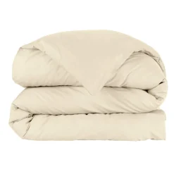 Housse de couette percale de coton (280 x 240 cm) Cali Beige