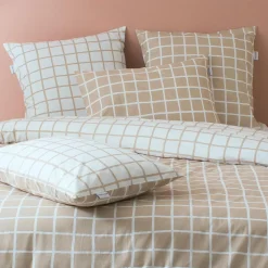 Housse de couette percale de coton (260 x 240 cm) Max Beige