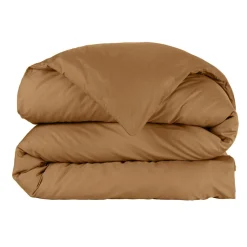 Housse de couette percale de coton (140 x 200 cm) Cali Camel