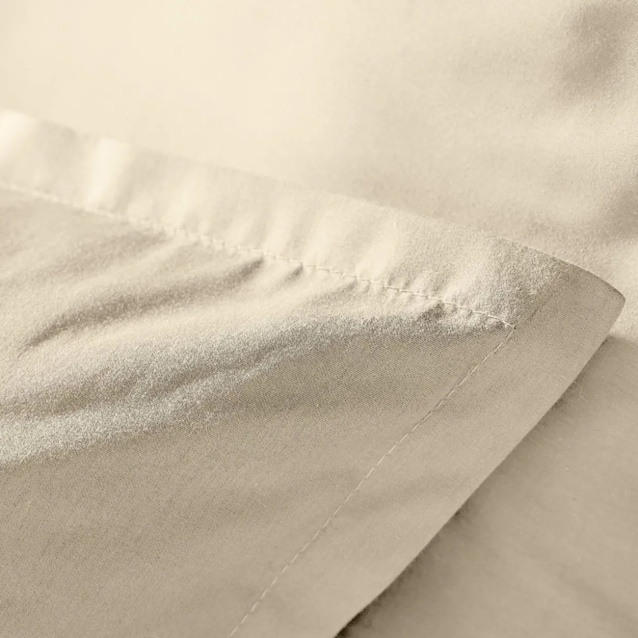 Housse de couette percale de coton (200 x 200 cm) Cali Beige