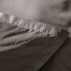 Housse de couette percale de coton (140 x 200 cm) Cali Gris anthracite