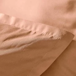 Housse de couette percale de coton (280 x 240 cm) Cali Rose pêche