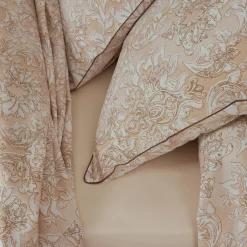 Housse de couette percale de coton (280 x 240 cm) Palazzo Beige