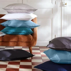 Housse de couette percale de coton (140 x 200 cm) Cali Bleu ciel