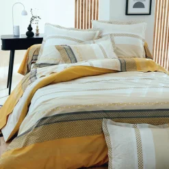 Housse de couette percale de coton (200 x 200 cm) Marlow Jaune