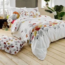 Housse de couette percale de coton (300 x 240 cm) Ginkgo Multicolore