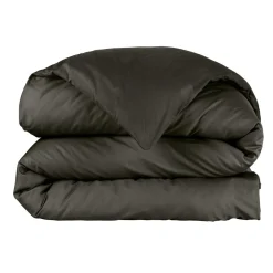 Housse de couette percale de coton (260 x 240 cm) Cali Noire