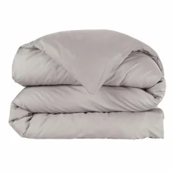 Housse de couette percale de coton (280 x 240 cm) Cali Gris clair