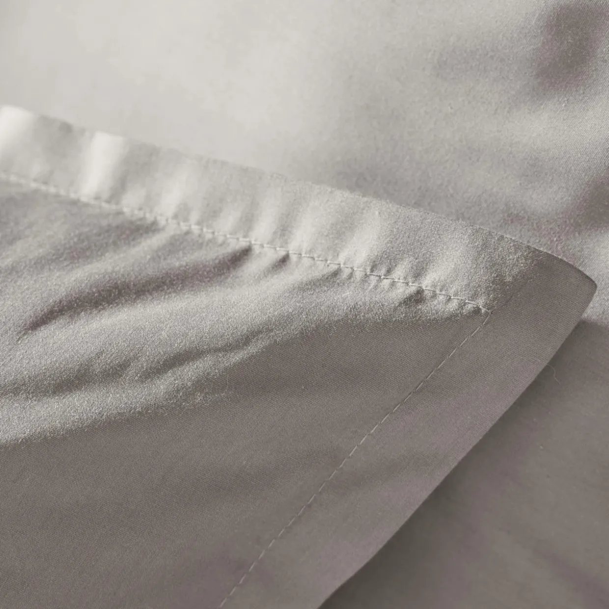 Housse de couette percale de coton (240 x 220 cm) Cali Gris clair