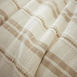 Housse de couette réversible coton texturé et percale (240 x 220 cm) Alice Ficelle