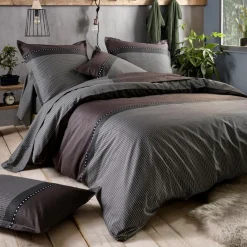 Housse de couette satin de coton (240 x 220 cm) Enzo Noire