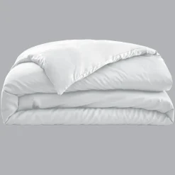 Housse de couette satin de bambou (240 x 220 cm) Sienna Blanc chantilly