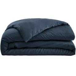 Housse de couette satin de bambou (280 x 240 cm) Sienna Bleu nuit