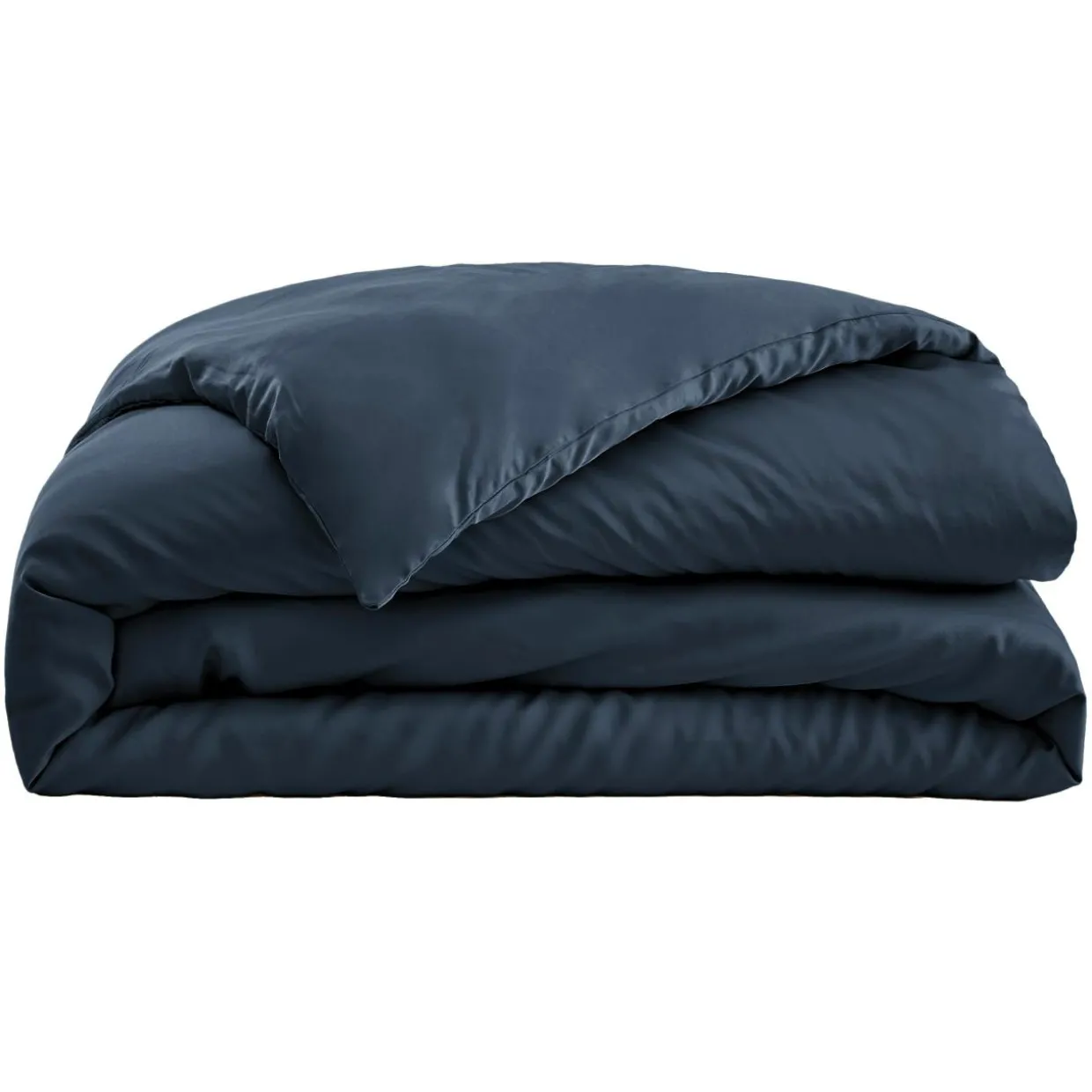 Housse de couette satin de bambou (240 x 220 cm) Sienna Bleu nuit