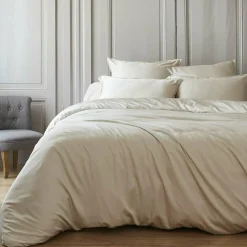 Housse de couette satin de bambou (260 x 240 cm) Sienna Beige