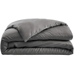 Housse de couette satin de bambou (140 x 200 cm) Sienna Gris granit