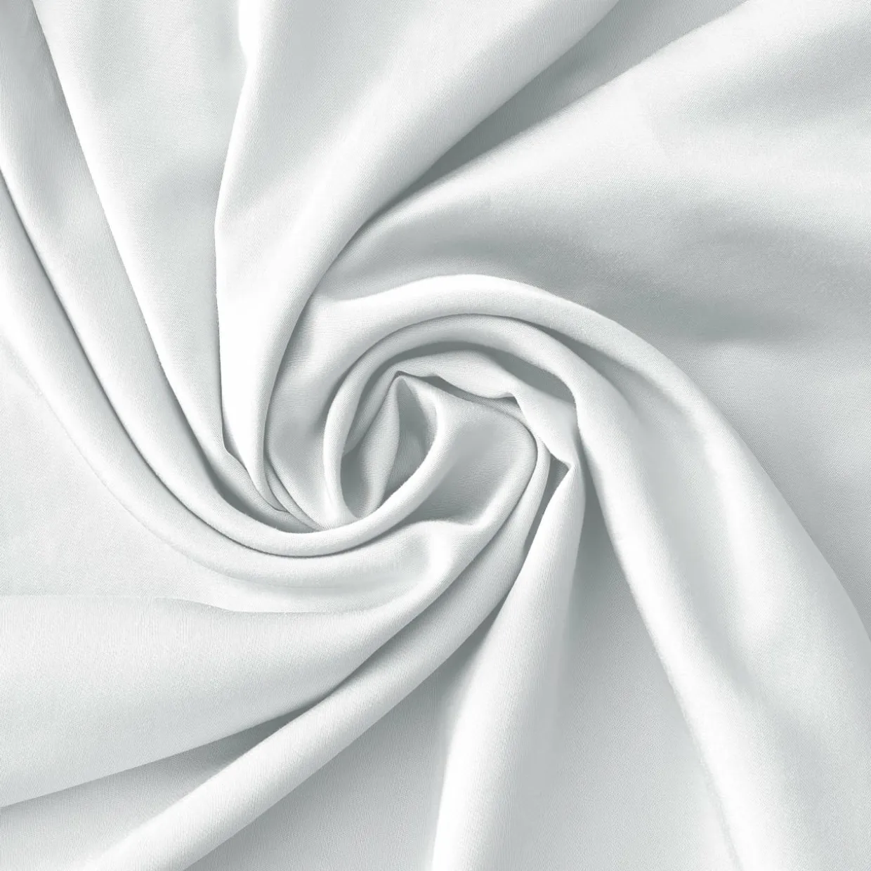 Housse de couette satin de bambou (140 x 200 cm) Sienna Blanc chantilly
