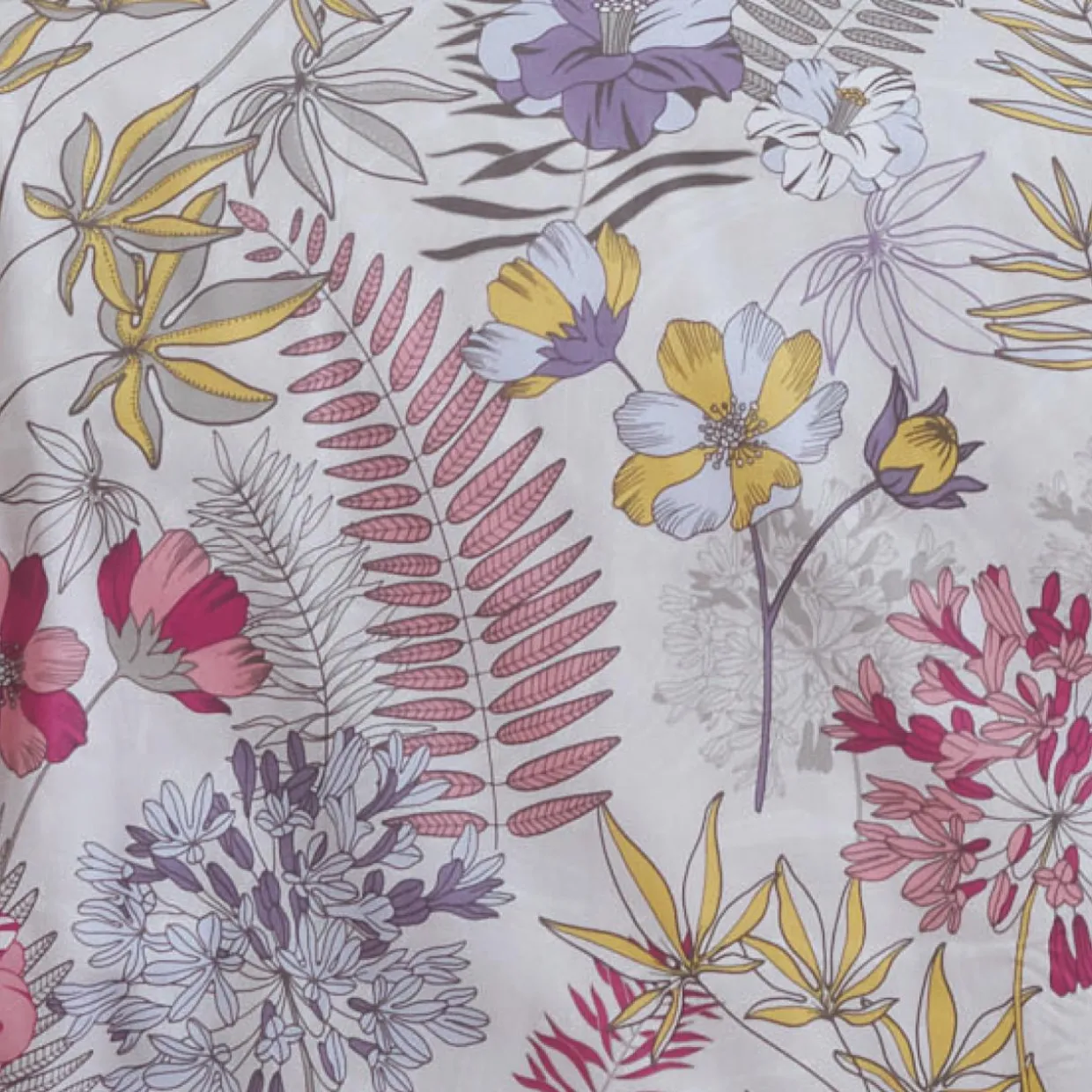 Housse de couette satin de coton (280 x 240 cm) Anaïs Multicolore
