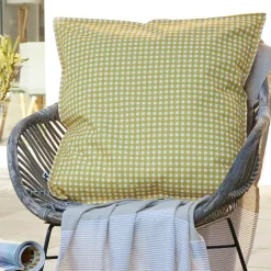 Housse de coussin extérieur carrée (60 x 60 cm) Vickie Jaune