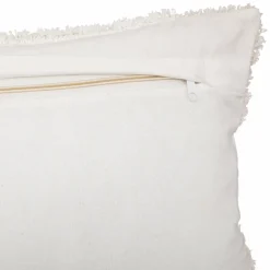 Housse de coussin rectangulaire coton (30 x 50 cm) Rory Ivoire