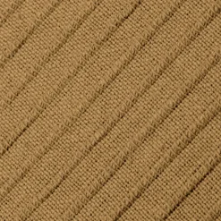 Housse de coussin rectangulaire coton tissé (30 x 50 cm) Léa Camel