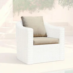 Housses de coussin de remplacement pour Fauteuil Calvi Taupe