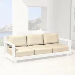 Housses de coussin de remplacement pour Canapé 3 places Elba Beige