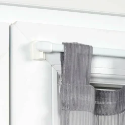 Kit de 2 tringles extensibles ovales (80 à 110 cm) Blanc