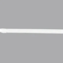Kit de 2 tringles extensibles ovales (60 à 80 cm) Blanc